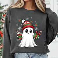 Ghost Santa Christmas Sweatshirt