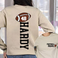 Football Mom Sweatshirt with Kids Name & Jersey Number