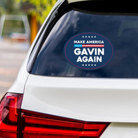 Make America Gavin Again Vinyl Sticker, Gavin Newsom For President Decal, Presidential Election, Newsom 2028, Political Sticker, 6" x 4.5"