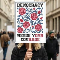 Immigrants Are The Problem Yard Sign - Resist Hate, Anti-Trump, Resist Racism, Resist Fascism Yard Sign with Metal H-Stake