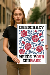 Immigrants Are The Problem Yard Sign - Resist Hate, Anti-Trump, Resist Racism, Resist Fascism Yard Sign with Metal H-Stake