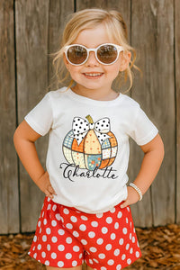 Personalized Fall Kids Name Shirt, Children Fall Name Shirt, Cute Toddler Girl Tee, Girly Fall Shirt, Autumn Clothing Shirt, Fall Gifts
