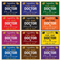 Personalized Graduation Yard Sign 2026, Graduate 2026, Class of 2026, Custom Doctor of Pharmacy Graduation 2026 Yard Sign with Metal H-Stake