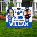 Personalized Graduation Yard Sign 2026 with Photo - Grad Sign, Class of 2026, Custom Graduation 2026 Yard Sign with Metal H-Stake