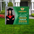Personalized Graduation Yard Sign 2026 with Photo - Grad Sign, Class of 2026, Custom Graduation 2026 Yard Sign with Metal H-Stake