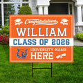 Personalized College Graduation 2026 Yard Sign, College Logo, Class of 2026, Custom Graduate School University Lawn Sign with Metal H-Stake