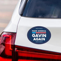 Make America Gavin Again Magnet, Newsom 2028 Car or Fridge Magnet, Gavin Newsom Political Campaign Magnet, Vote Democrat Election, 6" x 4.5"