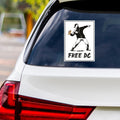 Free DC Protest Vinyl Sticker, Resist Hate Decal, Anti-Trump, No Kings Sticker, Resist Fascism Car Bumper Sticker, 6