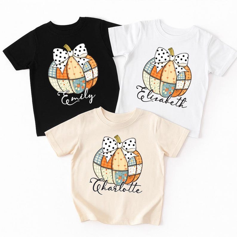 Personalized Fall Kids Name Shirt, Children Fall Name Shirt, Cute Toddler Girl Tee, Girly Fall Shirt, Autumn Clothing Shirt, Fall Gifts
