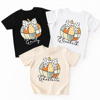 Personalized Fall Kids Name Shirt, Children Fall Name Shirt, Cute Toddler Girl Tee, Girly Fall Shirt, Autumn Clothing Shirt, Fall Gifts