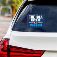 Justice for Charlie Vinyl Sticker, A True Patriot Charlie Kirk, Charlie Kirk Freedom, Charlie Kirk Is My Hero Bumper Sticker, 6" x 4.5"