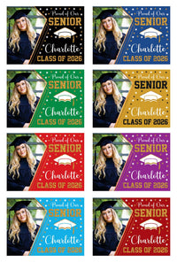 Personalized Graduation Yard Sign 2026 with Photo, 2026 Senior Grad Sign, Class of 2026, Custom Graduation 2026 Yard Sign with Metal H-Stake