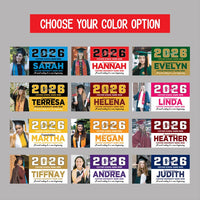 Personalized Graduation Banner 2026 With Photo, High School, College, University, Class of 2026, Graduation Vinyl Banner With Metal Grommets