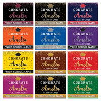Personalized Graduation Yard Sign 2026, Graduate 2026, Senior Grad Sign, Class of 2026, Custom Graduation 2026 Yard Sign with Metal H-Stake