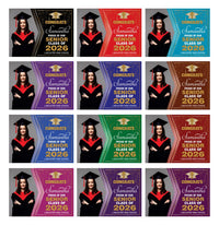 Personalized Graduation Yard Sign 2026 with Photo - Grad Sign, Class of 2026, Custom Graduation 2026 Yard Sign with Metal H-Stake