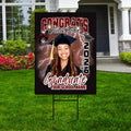Personalized Graduation Yard Sign 2026 with Photo - Graduation Lawn Sign, Class of 2026, Custom Graduation 2026 Yard Sign with Metal H-Stake