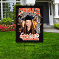 Personalized Graduation Yard Sign 2026 with Photo - Graduation Lawn Sign, Class of 2026, Custom Graduation 2026 Yard Sign with Metal H-Stake
