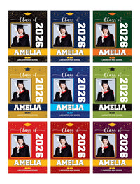 Personalized Graduation Yard Sign 2026 with Photo, 2026 Senior Grad Sign, Class of 2026, Custom Graduation 2026 Yard Sign with Metal H-Stake