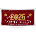Personalized Graduation Party Banner, College Graduation Sign, Custom Graduate College University Bound Vinyl Banner With Metal Grommets