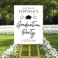 Graduation Party Welcome Sign, Minimalist Class of 2026 Foamcore, PVC, Acrylic, Polystyrene, Custom Graduation Party Decoration Board