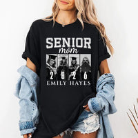 Senior 2026 Mom and Dad Shirt, Custom Face Matching Family Graduation T-Shirt