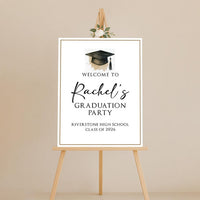 Custom Graduation Welcome Sign, Class of 2026 Party Decor, Personalized College Grad Sign, Foamcore PVC Acrylic Polystyrene Poster