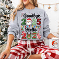 Goodbye 2025, Hello 2026 Sweatshirt, Happy New Year 2026 Crew Shirt, Christmas Matching Family Sweatshirt