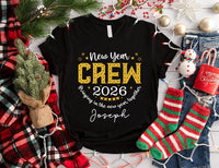 Custom 2026 New Year Family Crew Shirt, Matching Christmas Holiday Shirt, Personalized Family Tee
