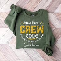Custom 2026 New Year Family Crew Sweatshirt, Matching Christmas Holiday Shirt, Personalized Family Sweatshirt