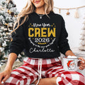 Custom 2026 New Year Family Crew Sweatshirt, Matching Christmas Holiday Shirt, Personalized Family Sweatshirt