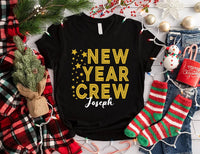 Personalized New Year Crew Shirt, Family Matching Shirt, Custom New Year Tee