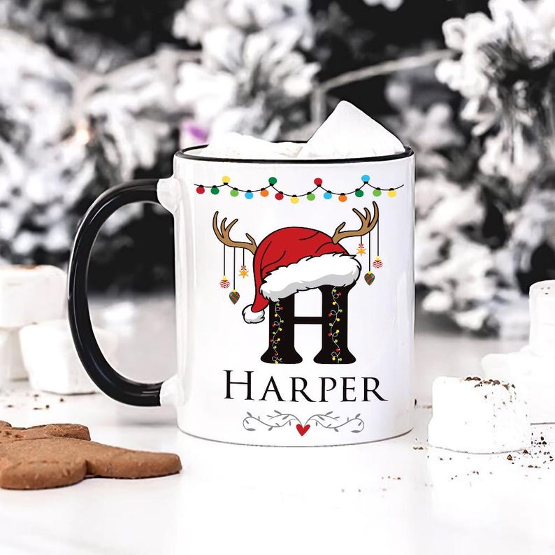 Personalized Christmas Mug, Custom Holiday Coffee Cup, Secret Santa Gift, Festive Xmas Decor, Stocking Stuffer Idea, Custom Name Mug