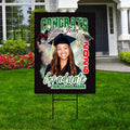 Personalized Graduation Yard Sign 2026 with Photo - Graduation Lawn Sign, Class of 2026, Custom Graduation 2026 Yard Sign with Metal H-Stake
