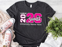 Custom Class of 2026 Senior Shirt, Personalized Senior 2026 Sweatshirt, Graduation Shirt, High School Hoodie, Class of 2026 Gift