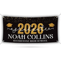 Personalized Graduation Party Banner, College Graduation Sign, Custom Graduate College University Bound Vinyl Banner With Metal Grommets
