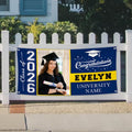 Graduation 2026 Personalized Banner Sign With Photo - 13 Oz Heavy Duty Waterproof Class of 2026, Graduation Vinyl Banner With Metal Grommets