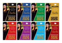 Personalized Graduation Welcome Sign, Custom Class of 2026 Party Sign with Photo, Graduation 2026 Decor, Congrats Grad Sign, Senior 26 Party