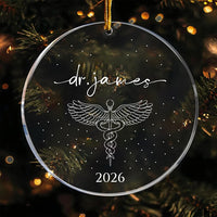Personalized Doctor Graduation Ornament, New Doctor Acrylic Keepsake, Medical School Graduation Gift, Med School Graduate Gift for Her, 2026