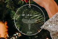 Personalized Doctor Graduation Ornament, New Doctor Acrylic Keepsake, Medical School Graduation Gift, Med School Graduate Gift for Her, 2026