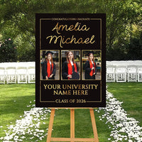 Personalized Graduation Welcome Sign, Custom Class of 2026 Party Sign with Photo, Graduation 2026 Decor, Congrats Grad Sign, Senior 26 Party