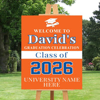 Personalized Graduation Welcome Sign, Custom Class of 2026 Party Sign, Graduation 2026 Decor, Congrats Grad Sign, Senior 2026 Party Display