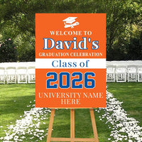 Personalized Graduation Welcome Sign, Custom Class of 2026 Party Sign, Graduation 2026 Decor, Congrats Grad Sign, Senior 2026 Party Display