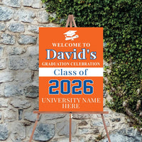 Personalized Graduation Welcome Sign, Custom Class of 2026 Party Sign, Graduation 2026 Decor, Congrats Grad Sign, Senior 2026 Party Display