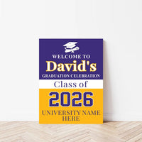 Personalized Graduation Welcome Sign, Custom Class of 2026 Party Sign, Graduation 2026 Decor, Congrats Grad Sign, Senior 2026 Party Display
