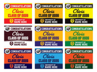 Personalized Graduation Yard Sign 2026 - Coroplast Grad Sign Class of 2026 Graduate Sign Custom Graduation 2026 Yard Sign with Metal H-Stake