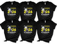 Custom Family Graduation 2026 Shirt, Personalized Class Of 2026 Graduation Shirts, Matching Proud Family T-Shirts, Unisex Graduate Shirt