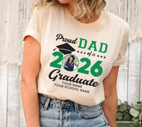 Custom Family Graduation 2026 Shirt, Personalized Class Of 2026 Graduation Shirts, Matching Proud Family T-Shirts, Unisex Graduate Shirt