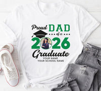 Custom Family Graduation 2026 Shirt, Personalized Class Of 2026 Graduation Shirts, Matching Proud Family T-Shirts, Unisex Graduate Shirt