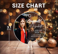 Congrats Graduation Photo Ornament, Personalized Class of 2026 Acrylic Ornament, Custom School Graduation Ornament, Graduation Gifts