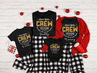 Custom 2026 New Year Family Crew Shirt, Matching Christmas Holiday Shirt, Personalized Family Tee